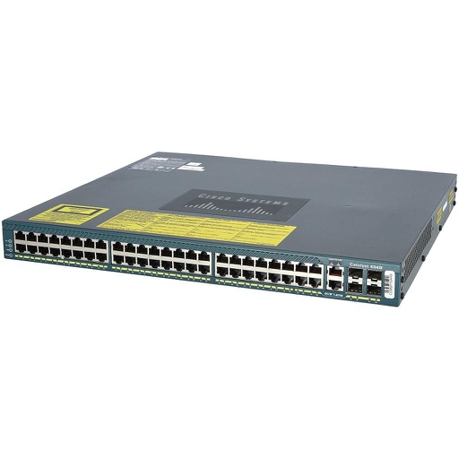 [WS-C4948-S] Cisco Catalyst 4948, 48 10/100/1000 ports, IP Base software image (RIP, static routes), one AC power supply, fan tray