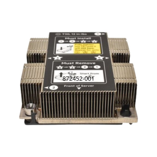 [872452-001] HPE DL360 / DL380 Gen10 Standard 1U Heatsink
