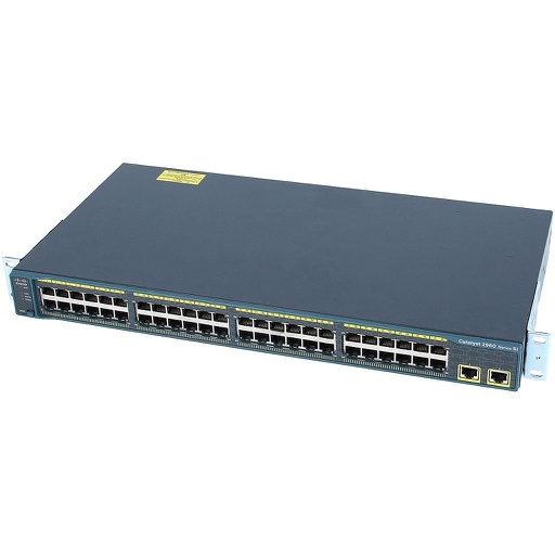 [WS-C2960-48TT-S] Cisco Catalyst 2960 48 10/100 and two fixed 10/100/1000TX uplink ports, LAN Lite Image