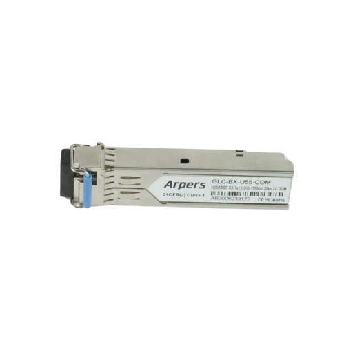 [GLC-BX-U55-COM] GLC-BX-U55-COM | Arpers 1000BASE-BX-U55 Tx1310nm 20km LC compatible Cisco