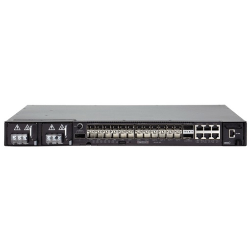 Edgecore CSR310, 20x 1/10GbE SFP+, 4x 1/10/25GbE SFP28 and 3x 100GbE QSFP28 ports, 2x DC PSUs, Side to Side Airflow, ONIE Software Installer, Cell Site Gateway Router