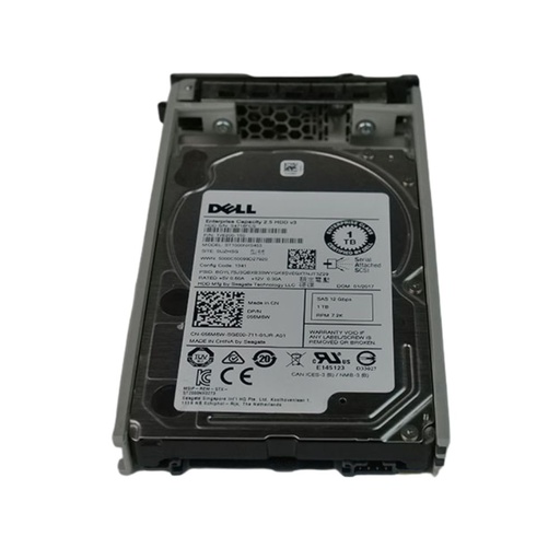 [56M6W] Dell 1TB 7.2K 2.5-inch SAS 12Gb/s Enterprise Hard Drive w/ caddy