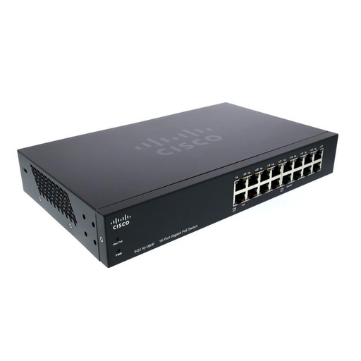 [SG110-16HP] Cisco Small Business 110 Series SG110-16HP Unmanaged Switch, 16-Port 10/100/1000 RJ45 (8 PoE)