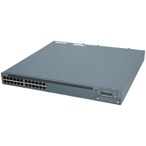 [EX4300-24P] Juniper 24-port 10/100/1000BASE-T PoE-plus + 715 W AC PS (provides 565 W PoE+ power) (QSFP+ DAC for Virtual Chassis ordered separately)