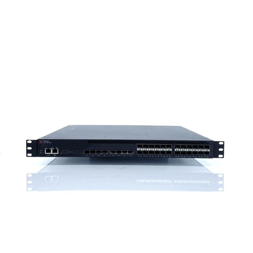 [ICX6610-24F-I] Brocade 24-port 1GbE SFP, plus 8×1 GbE SFPP uplink ports (upgradable to 10 GbE). 4×40 GbE QSFP stacking ports. 1 PSU side intake, hot-swappable fan assembly and 250 W PSU. Base software