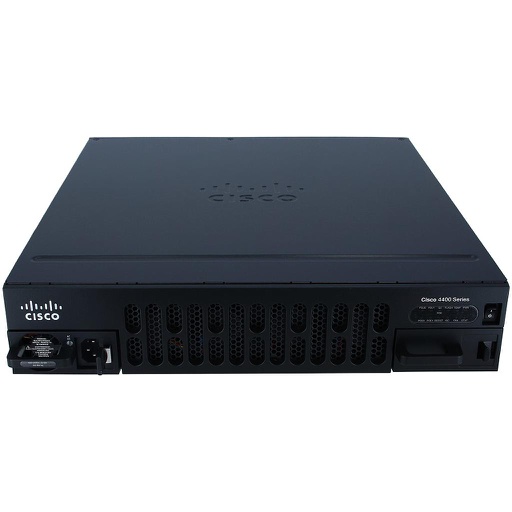 [ISR4451-X-SEC/K9] Cisco 4451 ISR with 4 onboard GE, 3 NIM slots, 1 ISC slot, 2 SM slots, 8 GB Flash Memory default, 2 GB DRAM default (data plane), 4 GB DRAM default (control plane) with Security (SEC) bundle