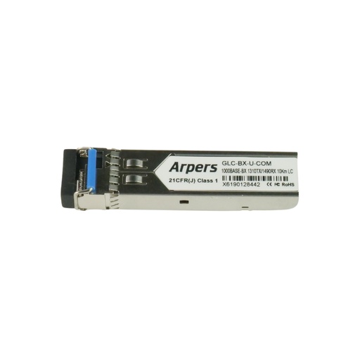[GLC-BX-U-COM] GLC-BX-U-COM | Arpers 1000BASE-BX SFP 1310nm TX 10km compatible Cisco