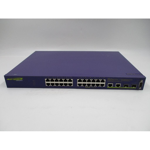 [15205] Extreme Networks Summit X150-24P, 24 Port 10/100BASE-TX with PoE, 2 Gigabit Combo Ports, ExtremeXOS Layer 2 Edge License Switch