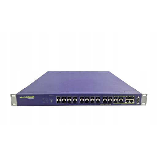 [16155] Extreme Networks Summit X450a-24x, 24 Ports 1000BASE-X SFP ports, 4 10/100/1000BASE-T shared ports, slot for XGM2 10 Gigabit Ethernet module, 2 SummitStack stacking ports, ExtremeXOS Advanced Edge License Switch