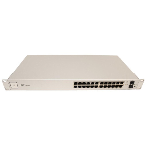 [US-24-G1] Ubiquiti Networks UniFi 24 Ports & 2 SFP uplink ports Rack-Mountable Managed Gigabit Ethernet Switch
