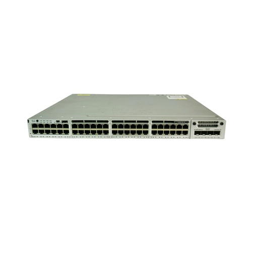 [WS-C3850-48T-S] Cisco Catalyst 3850 Stackable 48 10/100/1000 Ethernet ports, with one 350WAC power supply  1 RU, IP Base feature set