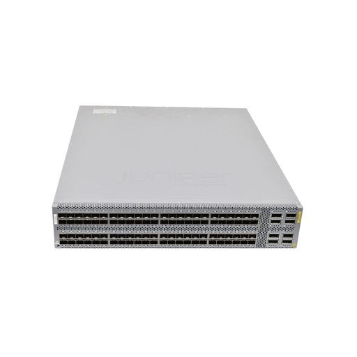 [QFX5100-96S-AFI] Juniper QFX5100, 96 SFP+/SFP ports, 8 QSFP ports, redundant fans, redundant AC power supplies, Back-to-Front airflow