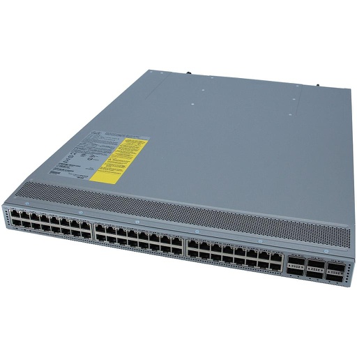 [N9K-C93108TC-FX] Nexus 9300 with 48p 10G BASE-T and 6p 40G/100G QSFP28, MACsec capable