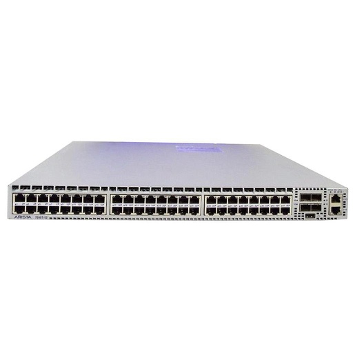 [DCS-7050T-52-F] Arista 7050T, 48x RJ45 (1/10GBASE-T) & 4x SFP+ switch, front-to-rear airflow, 2x AC power supplies