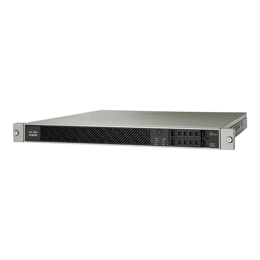 [ASA5545-2SSD120-K8] Cisco ASA 5545-X Firewall Edition; includes firewall services, 2500 IPsec VPN peers, 2 SSL VPN peers, 8 copper Gigabit Ethernet data ports, 1 copper Gigabit Ethernet management port, 1 AC power supply, DES encryption, 2 SSD 120GB