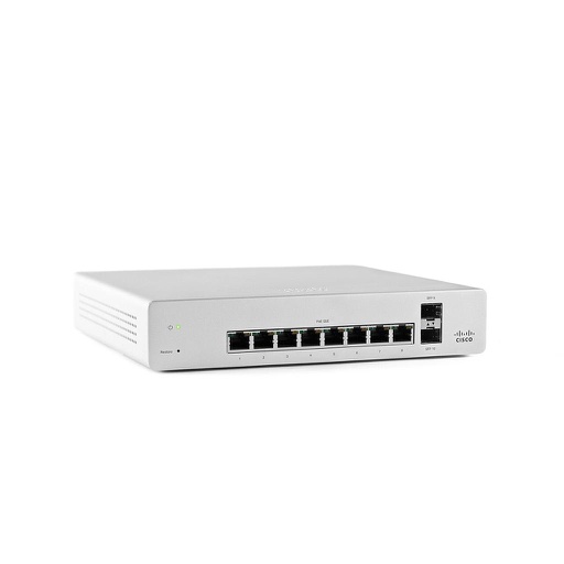 [MS220-8P-HW] Cisco Meraki Cloud-Managed L2 8 Port Gigabit 124W PoE Switch