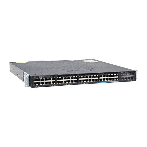 [WS-C3650-12X48UQ-S] Cisco Catalyst 3650 Standalone with Optional Stacking 48 (36 10/100/1000 and 12 100Mbps/1/2.5/5/10 Gbps) Ethernet and 4x10G Uplink ports, with one 1100WAC power supply, 1 RU, IP Base feature set