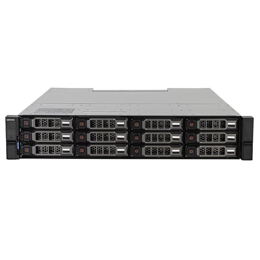 [ME4012-12LFF-SAS] Dell PowerVault ME4012 12LFF 2U Direct Attach Storage (x2 0VMRF PSU 580W - x2 49H29 4-port miniSAS HD 12Gb/s SFF-8644  Module Controller)