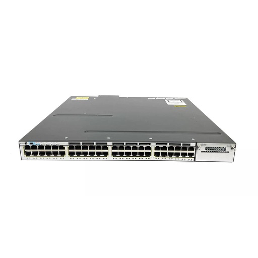 [WS-C3750X-48PF-E] Cisco Catalyst 3750X Stackable 48 10/100/1000 Ethernet PoE+ ports, with one 1100W AC power supply 1 RU, IP Services feature set