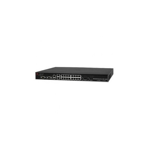 [SI-1016-2] Brocade ServerIron ADX 1000 1U fixed-configuration ServerIron with 16-port 10/100/1000 Base-T (RJ45), dual-core management processor (1 GB memory per core), two application processors (2 GB memory per core), one AXP Application Acceleration Processor, one PAX Process Acceleration Engine, and one AC power supply