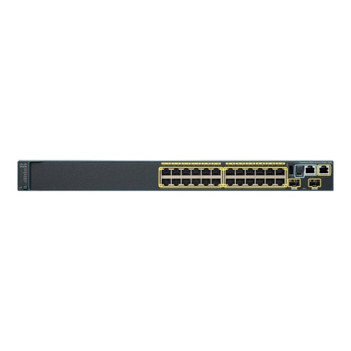 [WS-C2960S-24PD-L] Cisco Catalyst 2960S 24 10/100/1000 Ethernet PoE 370W, 2 x 10G SFP+ LAN Base