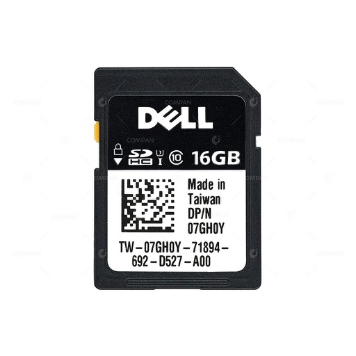 [7GH0Y] Dell 16GB iDRAC vFlash Class 10 SDHC SD Memory Card