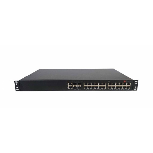 [ICX6430-24] Brocade 24-port 1 GbE switch 390 W, 4×1 GbE SFP uplink/stacking ports, non PoE