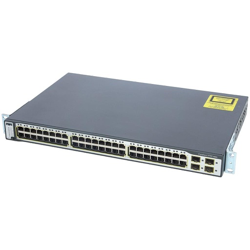 [WS-C3750-48TS-E] Cisco Catalyst 3750, 48 10/100 ports & 4 SFP-based Gigabit Ethernet, IP Services (Enhanced Multilayer Image)