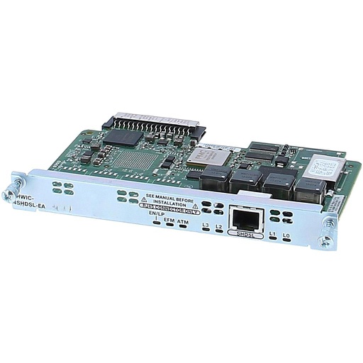 [EHWIC-4SHDSL-EA] Cisco 1-Port Multimode 4-pair G.SHDSL EFM/ATM modes Double Wide EHWIC