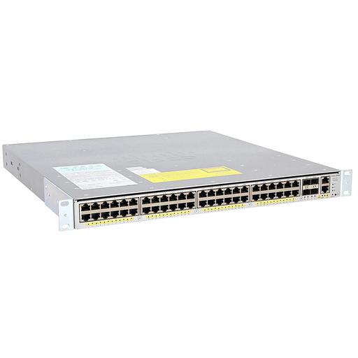 [WS-C4948E-E] Cisco Catalyst 4948E 48x 10/100/1000 (RJ45) and 4x 10GbE (SFP+), Enterprise Services IOS, AC p/s Front-to-Back Cooling