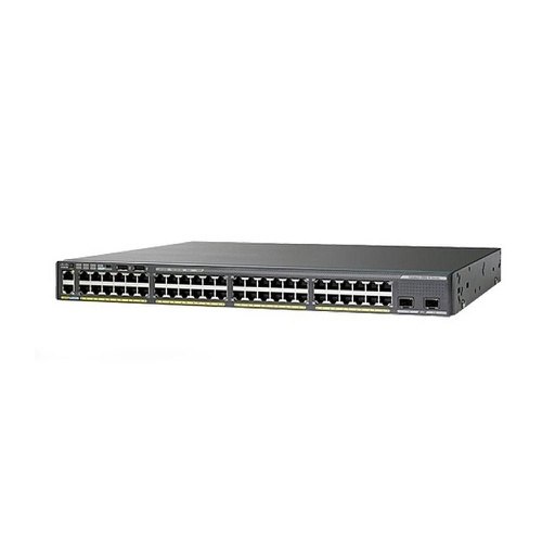 [WS-C2960XR-48TD-I] Cisco Catalyst 2960XR 48 10/100/1000 ports and 2 SFP+ module slots, with one 250W AC power supply, IP Lite