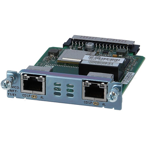 [VWIC3-2MFT-T1/E1] Cisco 2-Port Multiflex Trunk Voice/WAN Interface Card 3rd Generation - T1/E1