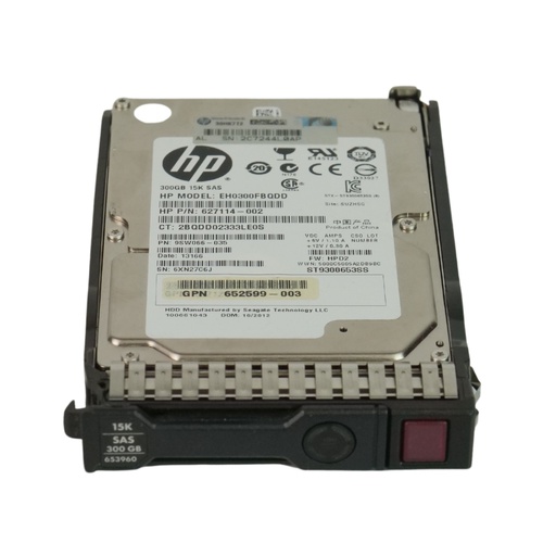 [652611-B21] 652611‑B21 | HPE 300GB SAS 15Krpm 2.5″ Hot‑Plug w/Caddy