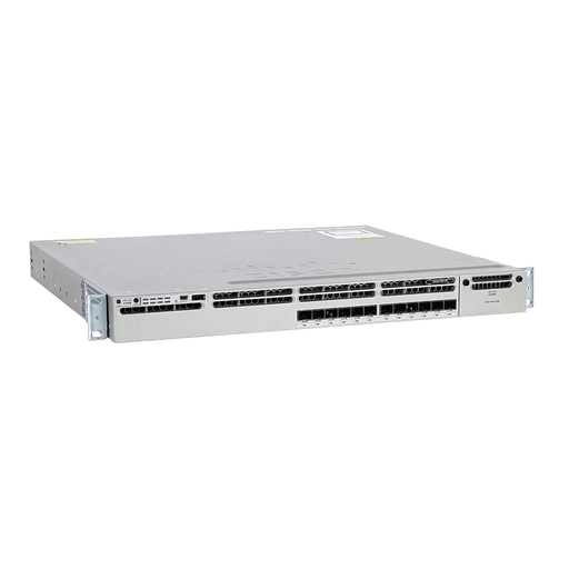[WS-C3850-12S-E] Cisco Catalyst 3850 Stackable 12 SFP Ethernet ports, with one 350WAC power supply  1 RU, IP Services feature set
