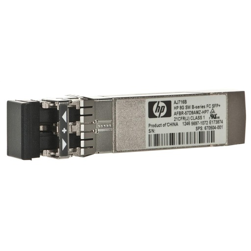 [AJ716B] HPE B-series 8-Gigabit Fibre Channel SFP+ Shortwave Transceiver 