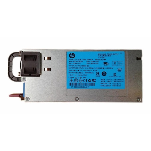 [656362-B21] 656362-B21 | HPE Fuente 460W Common Slot Platinum Hot-Plug