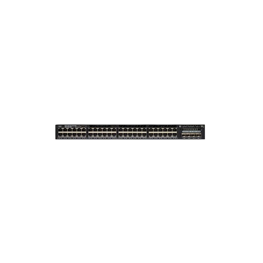 [WS-C3650-48PQ-S] Cisco Catalyst 3650 Standalone with Optional Stacking 48 10/100/1000 Ethernet PoE+ and 4x10G Uplink ports, with one 640WAC power supply, 1 RU, IP Base feature set