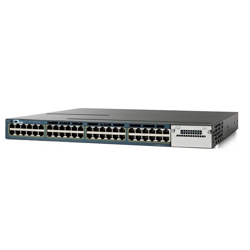 [WS-C3560X-48P-S] Cisco Catalyst 3560X Standalone 48 10/100/1000 Ethernet PoE+ ports, with one 715W AC power supply 1 RU, IP Base feature set