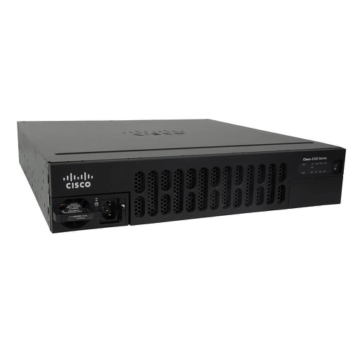 [ISR4351/K9] Cisco 4351 ISR with 3 onboard GE, 3 NIM slots, 1 ISC slot, 2 SM slots, 4 GB Flash Memory default, 4 GB DRAM default