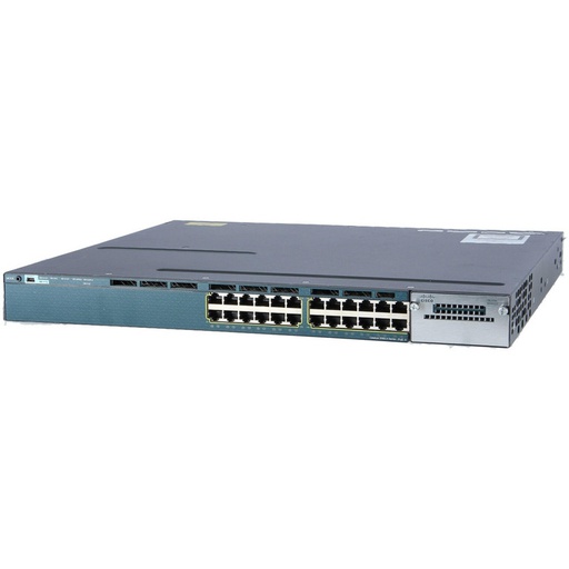 [WS-C3560X-24P-S] Cisco Catalyst 3560X Standalone 24 10/100/1000 Ethernet PoE+ ports, with one 715W AC power supply 1 RU, IP Base feature set