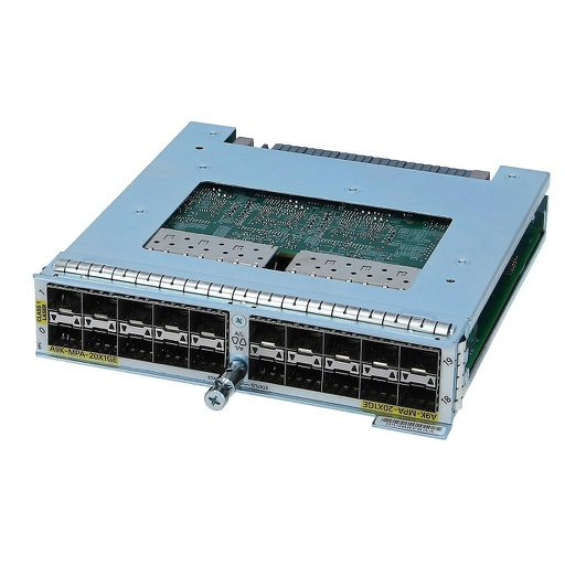 [A9K-MPA-20X1GE] Cisco ASR 9000 20-port 1-Gigabit Ethernet Modular Port Adapter, requires SFP optics
