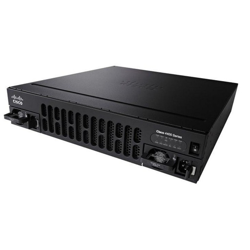 [ISR4451-X/K9] Cisco 4451 ISR with 4 onboard GE, 3 NIM slots, 1 ISC slot, 2 SM slots, 8 GB flash memory default, 2 GB DRAM default (data plane), 4 GB DRAM default (control plane)