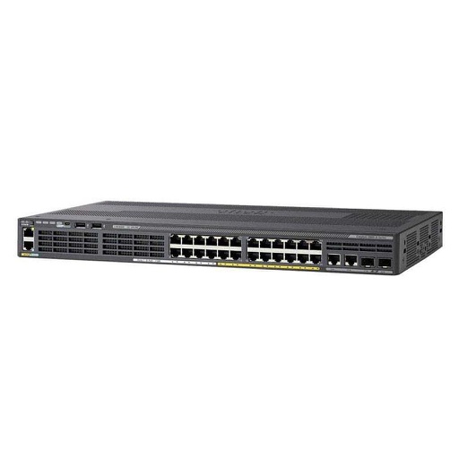 [WS-C2960X-24PSQ-L] Cisco Catalyst 2960X 24 10/100/1000 (PoE & PoE+) (PoE budget of 110 W) and x2 10/100/1000 and x2 1GbE SFP