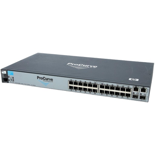 [J9085A] HP ProCurve 2610-24 Switch, 24 auto-sensing 10/100 ports & 2x 10/100/1000 RJ-45 & 2x SFP uplinks