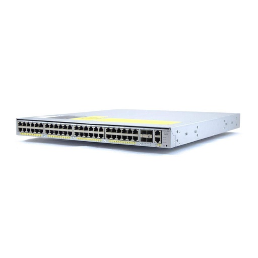 [WS-C4948E-S] Cisco Catalyst 4948E 48x 10/100/1000 (RJ45) and 4x 10GbE (SFP+), IP Base IOS, AC p/s Front-to-Back Cooling