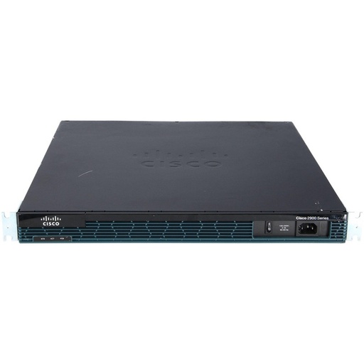 [CISCO2901/K9] Cisco 2901 ISR with 2 onboard Gigabit Ethernet (GE), 4 EHWIC slots, 2 DSP slots, 1 ISM slot, 256MB Compact Flash (CF) default, 512MB DRAM default, IP Base