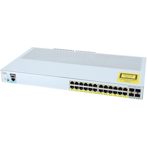 [WS-C2960L-24PS-LL] Cisco Catalyst 2960-L 24 port 10/100/1000 Ethernet PoE+ & 4x 1G SFP uplink, LAN Lite