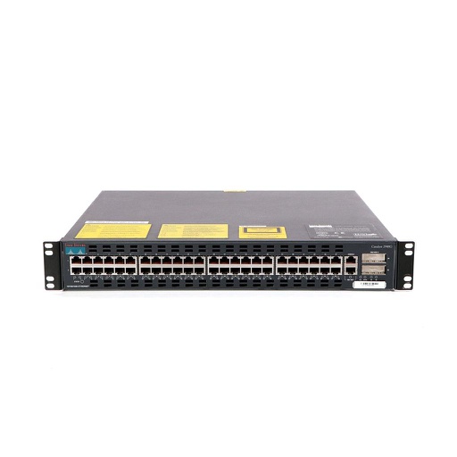 [WS-C2948G] Cisco Catalyst 2948G, 48 10/100 ports and 2 fixed gigabit interface converter (GBIC)-based 1000BASE-X uplink ports