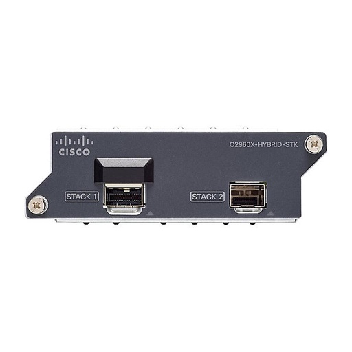 [C2960X-HYBRID-STK] Cisco 2960X FlexStack-Extended Hybrid module, with one copper and one fiber port