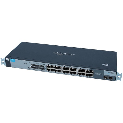 [J9078A] HP ProCurve 1400-24G Switch, 22 auto-sensing 10/100/1000 ports & 2 dual-personality ports (10/100/1000 RJ-45 or SFP)